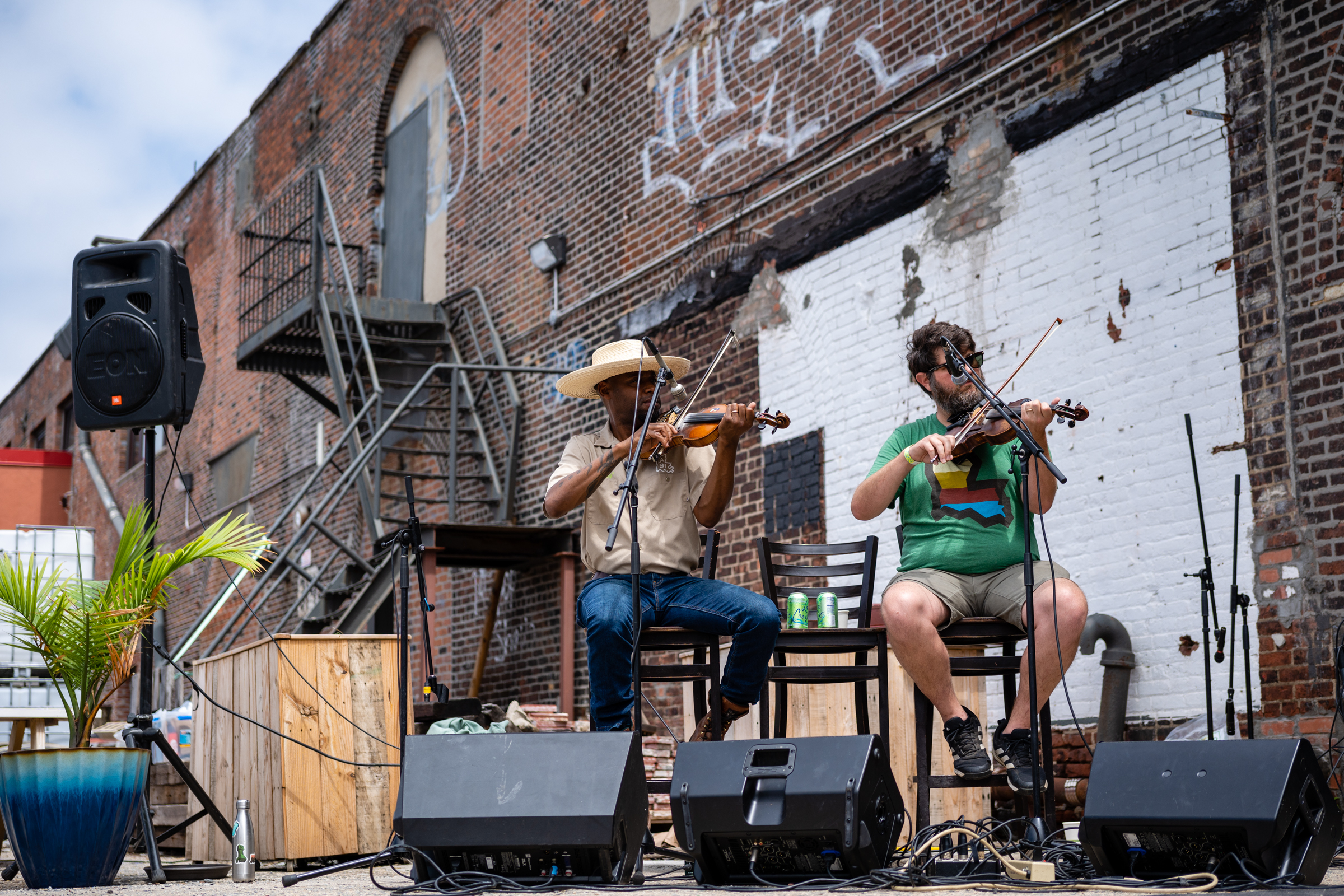 Twin Fiddle with Cedric Watson & Blake Miller at Strong Rope Brewery, Red Hook, Brooklyn